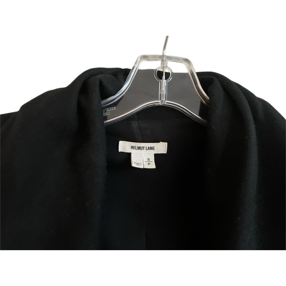 Helmut Lange Black Knit Blazer with Removable Self-Belt - Picture 6 of 6